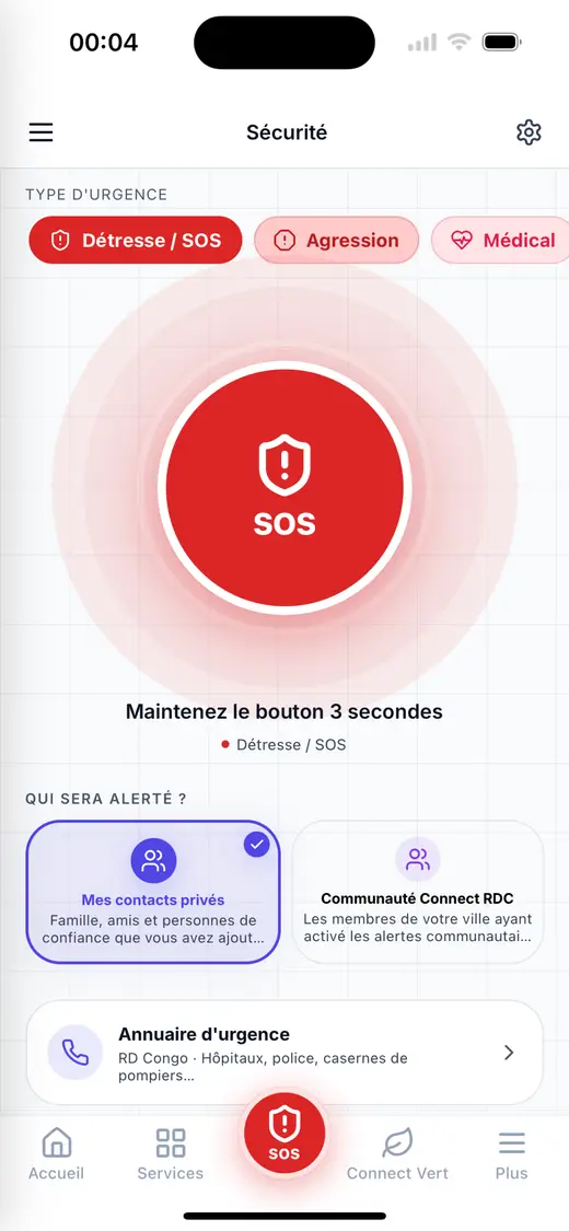 Sécurité et SOS