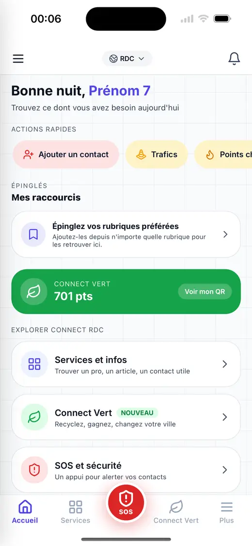 Accueil personnalisé