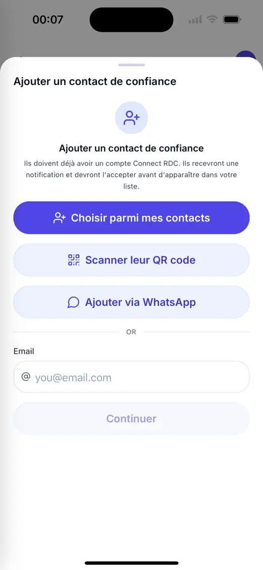 Ajouter un contact
