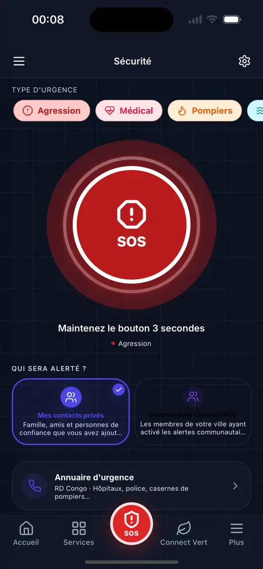 SOS (mode sombre)