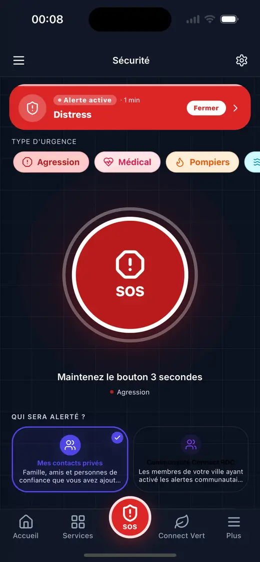 Alerte active